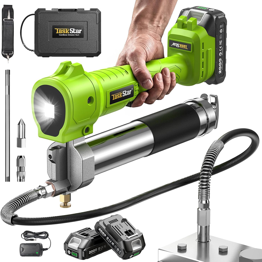 Power Tools Grease - Taskstar 10000PSI Kit de pistolet à