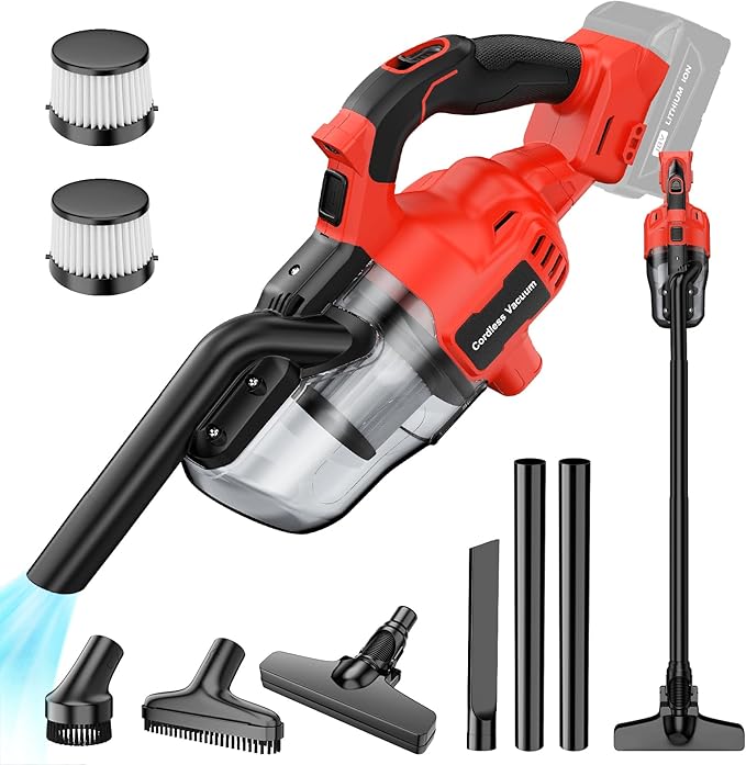 Power Tools Vacuum - Aspirateur électrique sans fil 16000pa, aspirateur