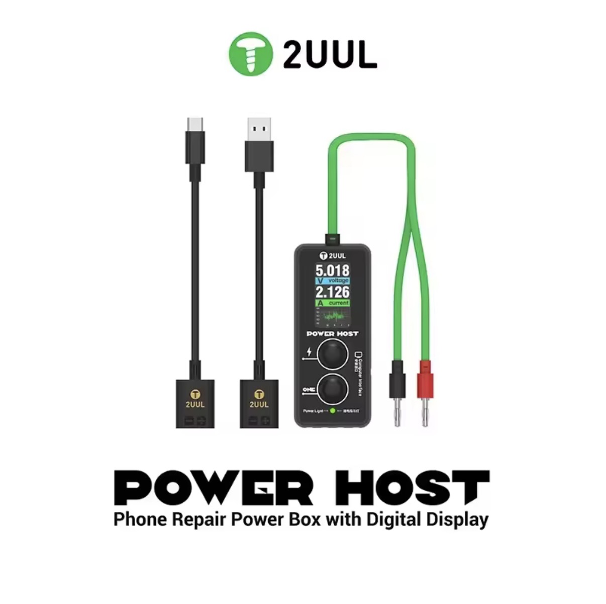 Power Key Tools - 2UUL PW15 Power Host Ampèremètre-Voltmètre avec