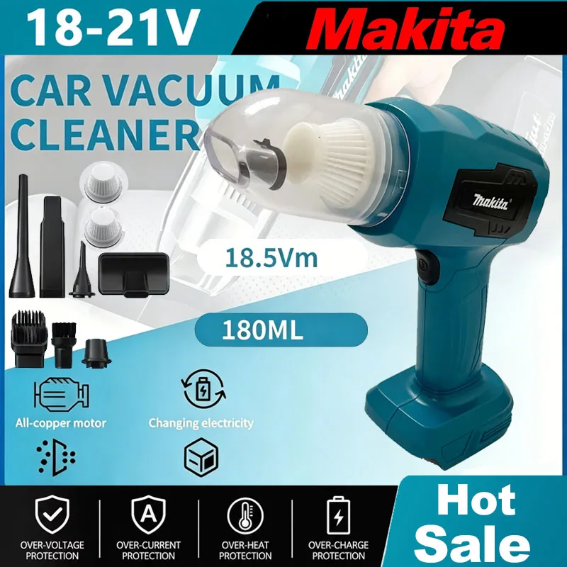 Power Tools Vacuum - Aspirateur sans fil Makita, mini nettoyeur