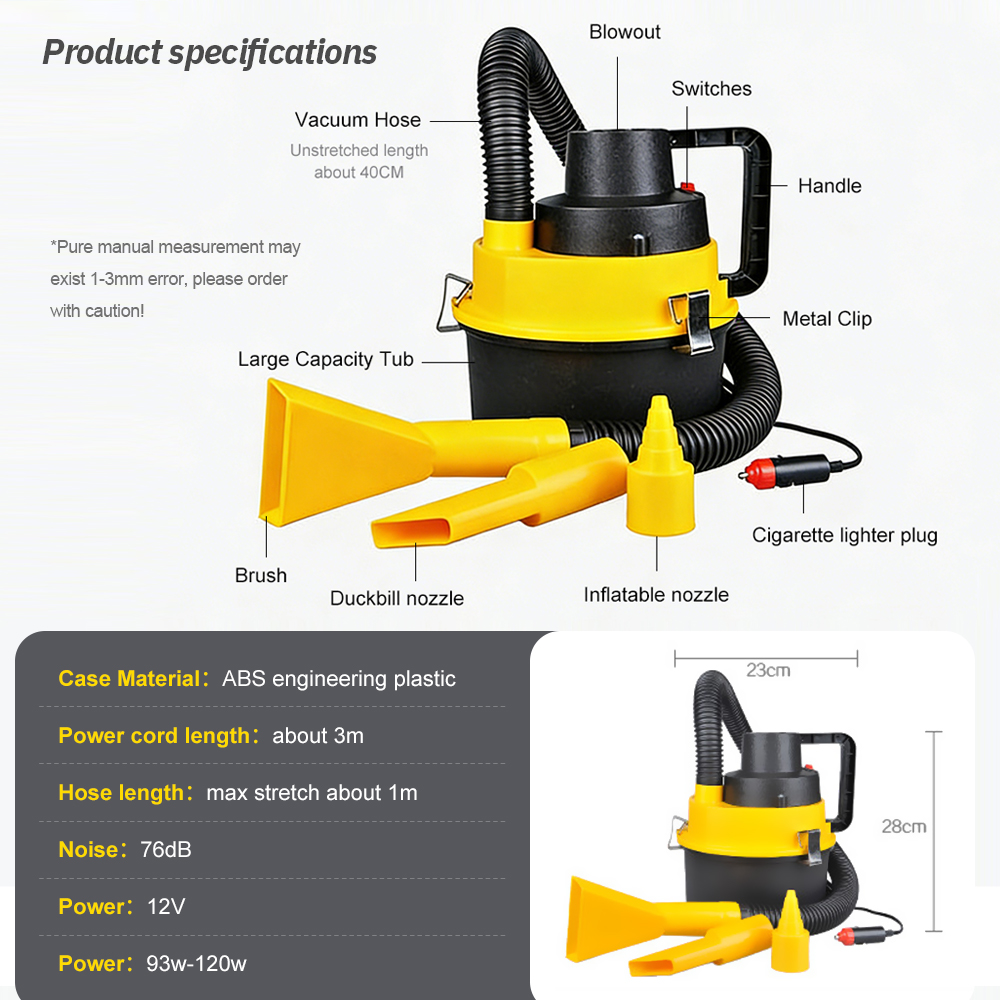 Aspirateur de voiture électriq - Power Tools Vacuum avis et prix
