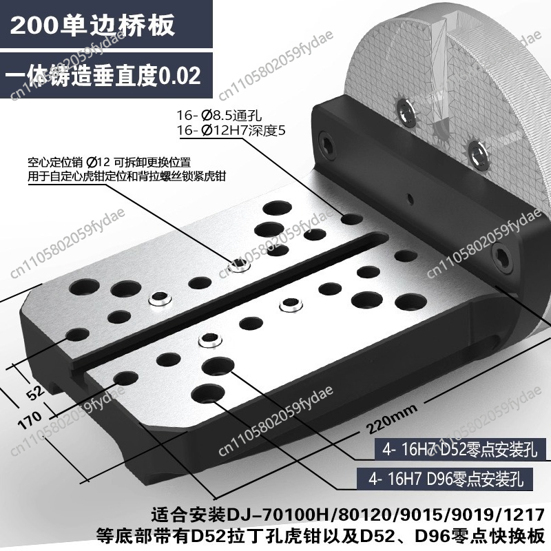 Plaque de pont unilatérale de  - Zero Power Tools avis et prix